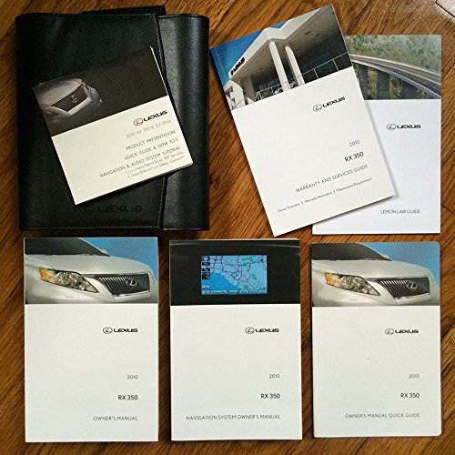 2010 Lexus RX 350 Owners Manual Lexus Books