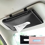 Visor Mask Holder, Car visor tissue Box Refillable with up to (20) 3-ply Mask (Black)