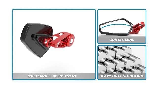 Amazon.com: MICTUNING CNC Motorcycle Mirrors - 7/8