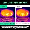 Flir One Pro - Termocamera Per Smartphone iOS (iPhone 15 E Successivi Con USB-C), Super Risoluzione 480x360 (IR Nativo 160x120)