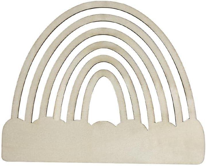 BNF Handmade Wood Weaving Piece Set DIY Material Kit Ornament Craft for Weaver 12.3X10cm Crafts | Multi-Purpose Craft Supplies | Crafting Pieces | Other Craft Pieces