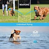 Nobleza Hundeball, Unzerstörbar Hundespielzeug Ball aus Naturkautschuk, Quietschend Interaktives Kauspielzeug, Robuster Hunde Ball, Squeaky Dog Balls, Ø 8cm