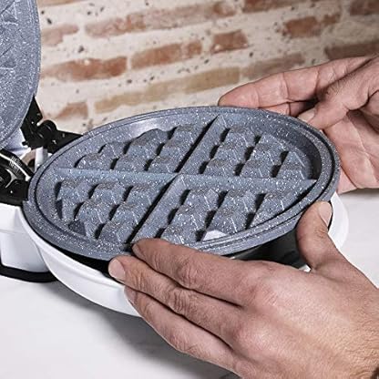 Cecotec Waffeleisen Fun Gofrestone.RockStone Antihaftbeschichtung, 3 austauschbare Platten (Waffeln, Saloons, Muffins) Spülmaschinenfest, 700 W. – Bild 6
