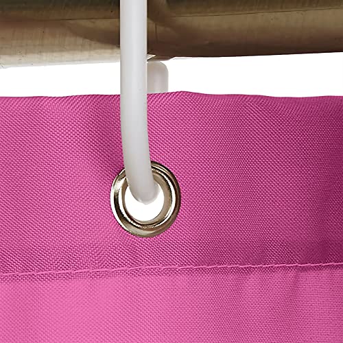 Rideau de douche de qualité supérieure rose 180x180 en polyester durable - 4