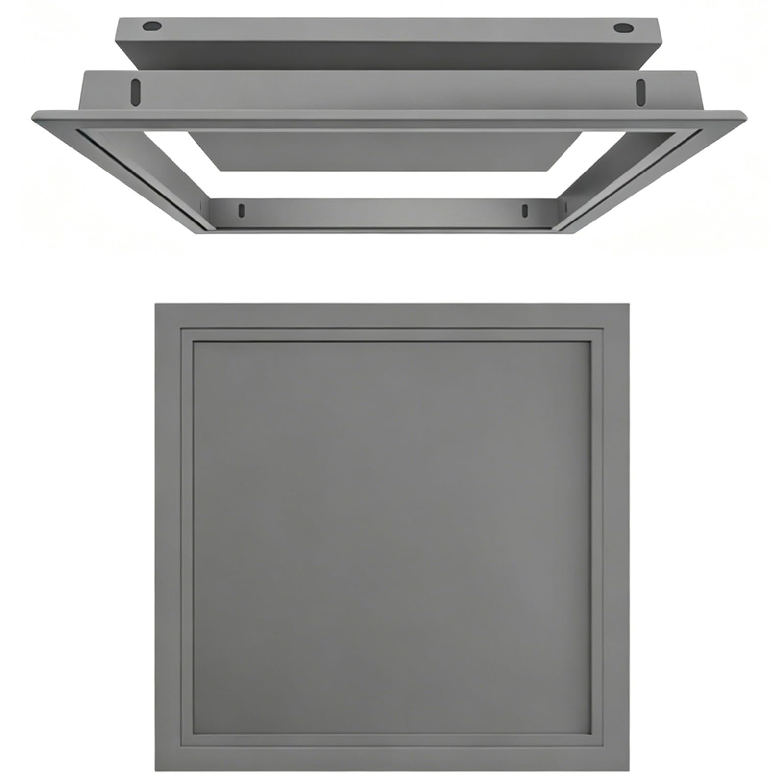 Aluminium Access Panel 300x300mm Ceiling Inspection Hatch, Detachable Lift-Off Door for Drywall, Flush Fit Service Point Cover for Plumbing & Electrical, White(Gray,45x70cm)