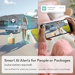 2K Video Doorbell Camera Wireless Outdoor, 2.4GHz WiFi Door Bell Camera with Ring Chime, Smart AI Detection, Night Vision, Cloud Storage, Battery Powered, 2-Way Talk, Works with Alexa