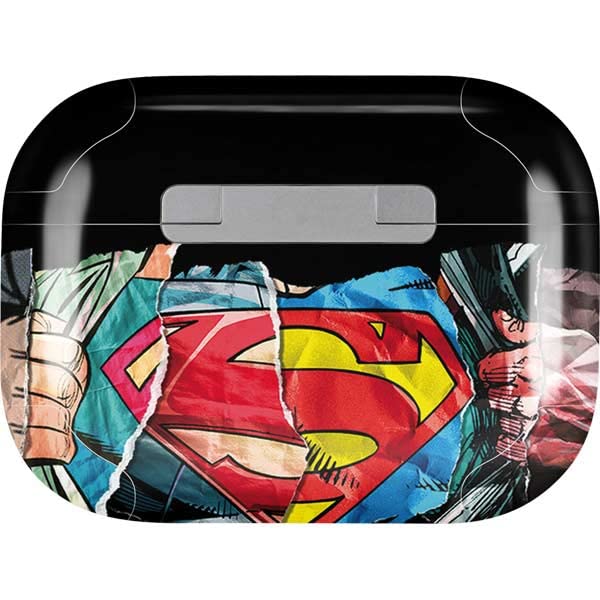 Skinit Decal Audio Skin Compatible with AirPods Pro 2nd Gen - Officially Licensed DC Comics Superman Shield Design