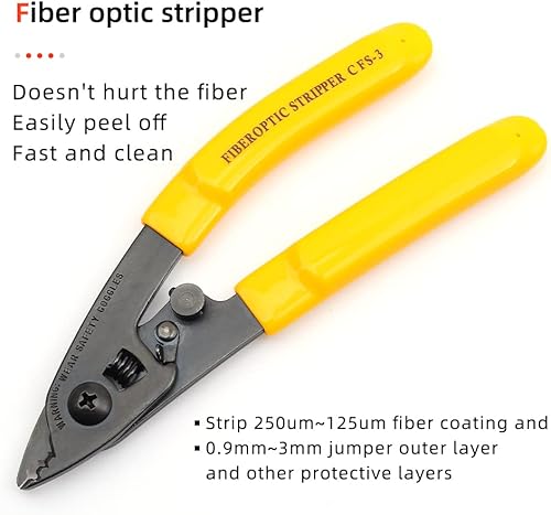 Miniatura 6 de FTTH Kit de herramientas de terminación de montaje de conexión en frío de fibra óptica Bolsa con localizador de fallas visuales Cuchilla de fibra