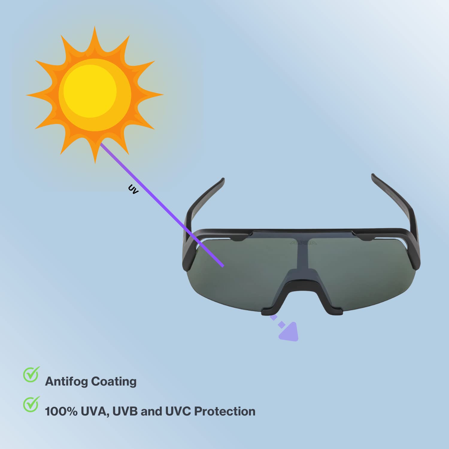 ALPINA Rocket Youth Q-lite Sunglasses Unisex adulto (Pack de 1)