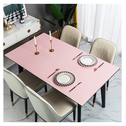Funda de mesa cuadrada impermeable de cuero sintético para cocina comedor Oficina Hogar Resistente a las manchas y antideslizante Protector de mesa Gris 60 x 60 cm