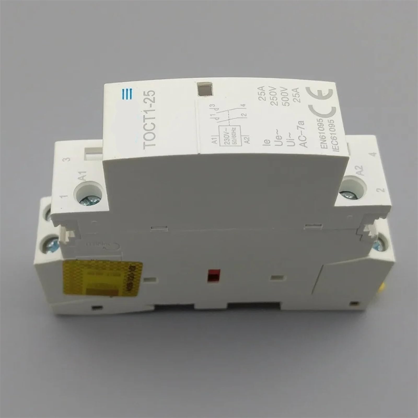 1 szt. TOCT1 2P 25A 220V/230V 50/60HZ przewodnik DIN stycznik modułowy AC do użytku domowego 2NO