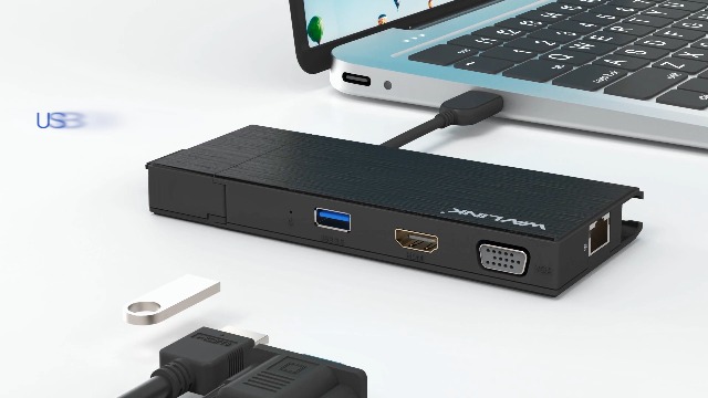 Amazon.co.jp: WAVLINK USB3.0フルHDミニドッキングステーション