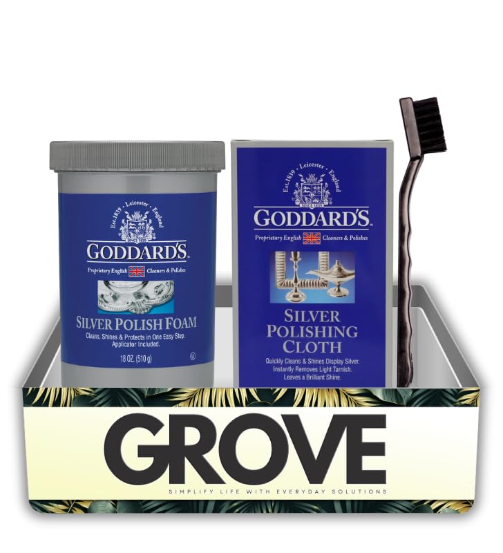 Set de Espuma Limpiadora para Plata Goddard's 18 oz con Paño y Cepillo miniatura 1