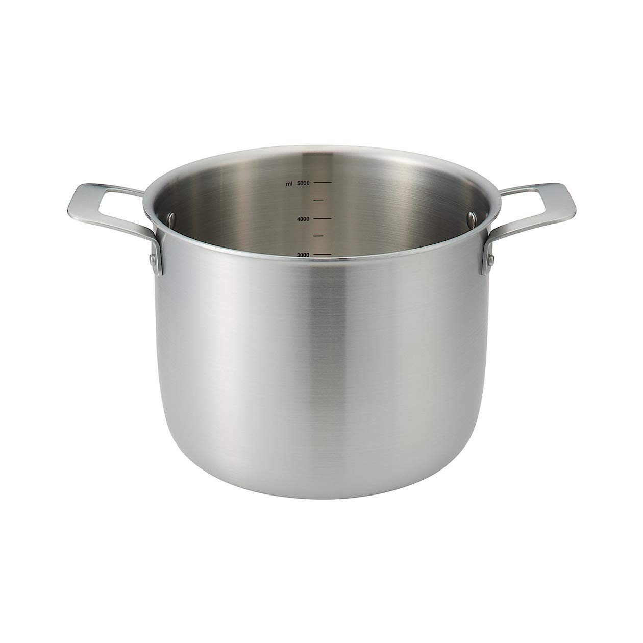 Amazon｜無印良品 焼付塗装 ステンレスアルミ全面三層鋼両手鍋 約6.0L 