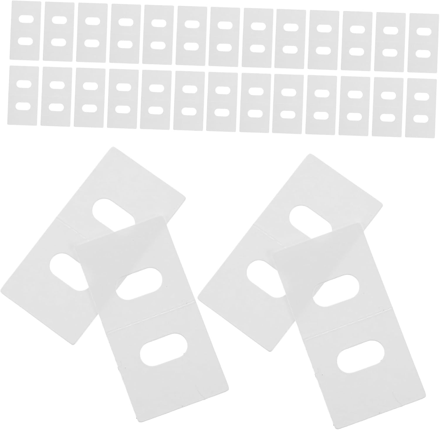 60pcs Vertical Blind Repair Tabs for Easy Replacement Self-Adhesive Fixers for Apartment Blinds Quick and Convenient