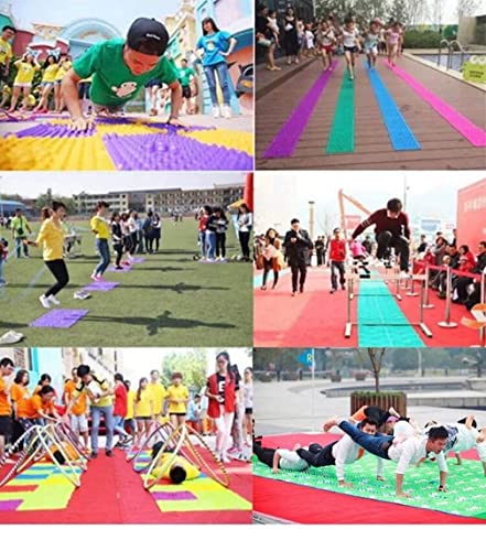 Yobeyi Foot Massage Mat Acupressure Mat Foot Reflexology Walking Toe Plate Massage Pad Bathroom Mat Yoga Mat Anti-Slip Mat Outdoor Game 2 Pcs (Green) #TOP5