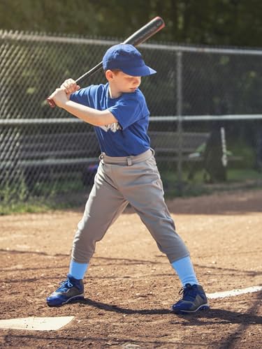 Image of Baseball Socks and Belt Set Cotton Youth Softball Socks for Boys Girls