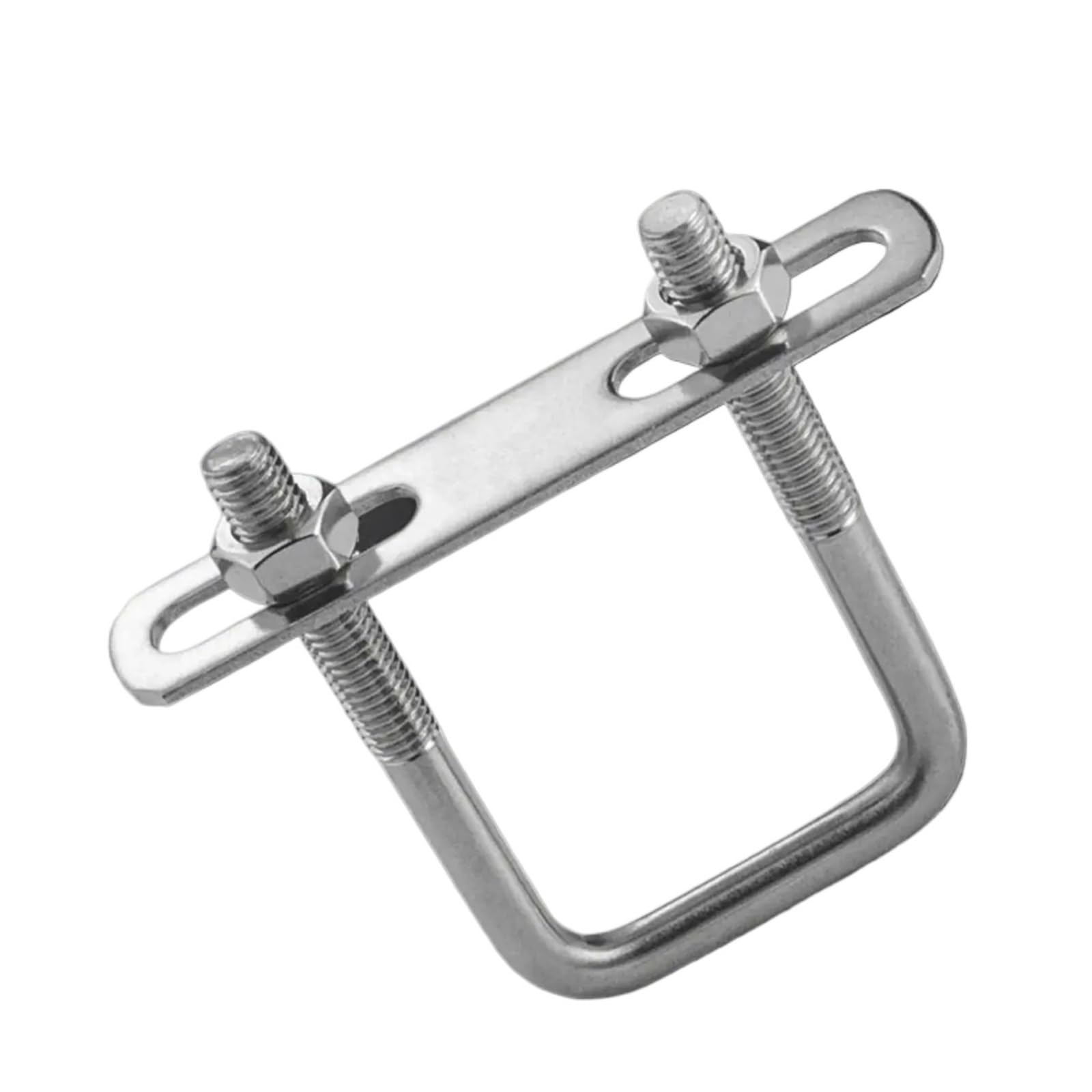 Śruby U stalowe o różnych długościach, Kwadratowy zacisk rurowy U-Bolt M8 ze stali węglowej śrubami przegrodowymi(M8x140x170mm)