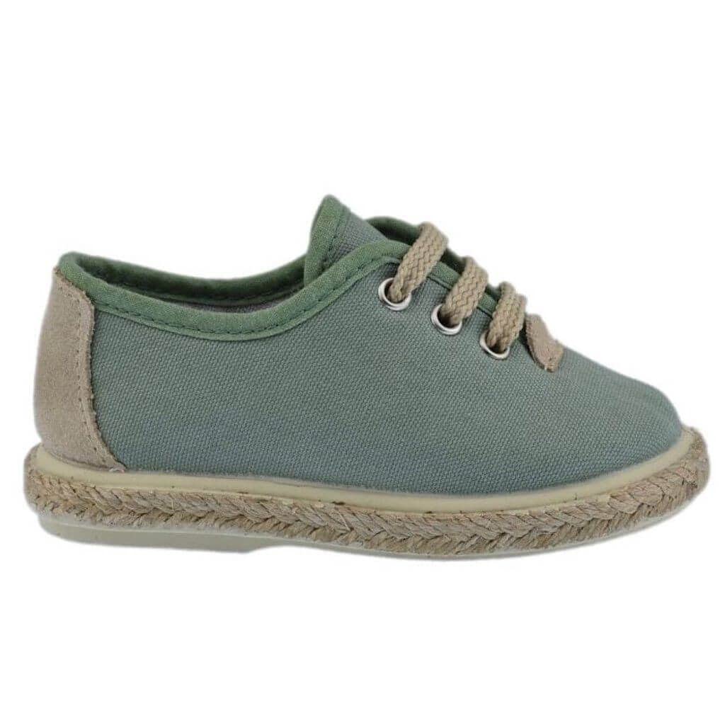 Lona Esparto Color Verde Musgo con Piso en Yute