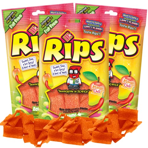 Caramelos Rips sabor Mango Chili tamaño bocado miniatura 1
