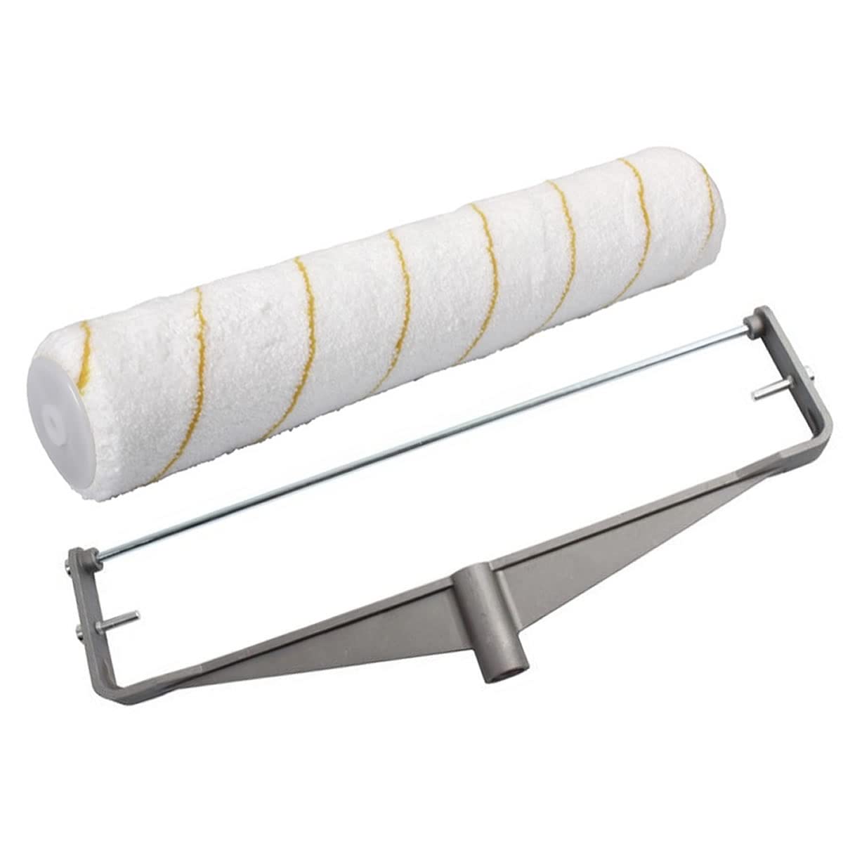 Rodillo de microfibra de pelo corto de 12 pulgadas + marco + barra de extensión + pintura para decorar el hogar DIY