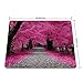 Neon Pink Sakura Cherry Blossom Red Leaves Tree Decorative Customized Mouse Pad