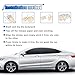 20PCS Car Safety Reflective Stickers, Waterproof Warning Reflective Tape, Night Visibility Reflective Strips for Trailers, Motorcycles, Bicycles, Cars, Helmets, 3.14 x 1.14 Inch (Blue)