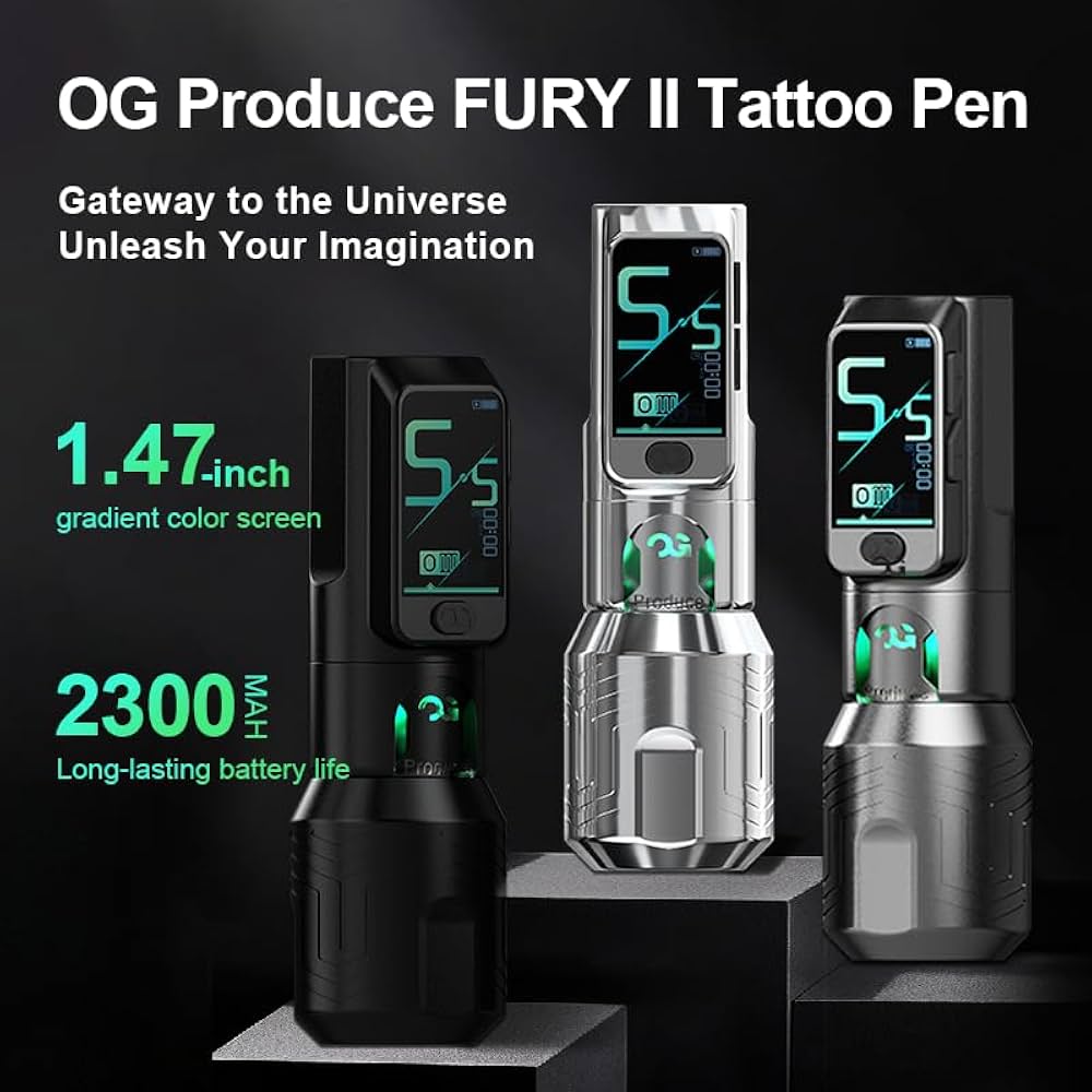 OG FURY 2 タトゥーマシン Amazon.com: OG PRODUCE Fury II Wireless Tattoo Machine Pen