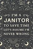 Photo Gallery janitor gifts: blank lined notebook journal, a funny and appreciation thank you gift for janitors to write in Photo Gallery janitor gifts: blank lined notebook journal, a funny and appreciation thank you gift for janitors to write in