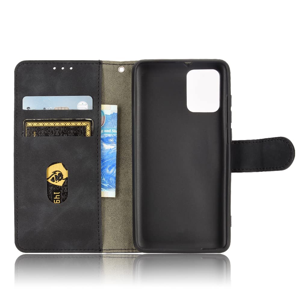HAOYE Cover Portafoglio In Pelle Per TCL 303 / Alcatel 1B (2022) | Con Slot Carte, Tasca E Supporto, Blu - 5
