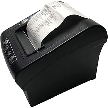 NETUM WIFI POS Printer with Auto Cutter, 80mm Thermal Receipt Printer, USB Ethernet LAN Port Support Cash Drawer ESC/POS NT-806