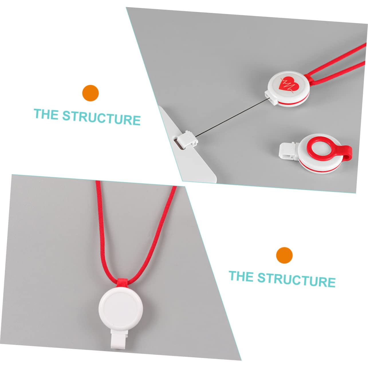 NUOBESTY 10pezzi Portadocumenti Retrattile Per Tesserini Con Cordino Per e Medici Design Creativo e Accesso Veloce Alle Carte Identificative Completo Con Cordino e Coperchio Staccabile