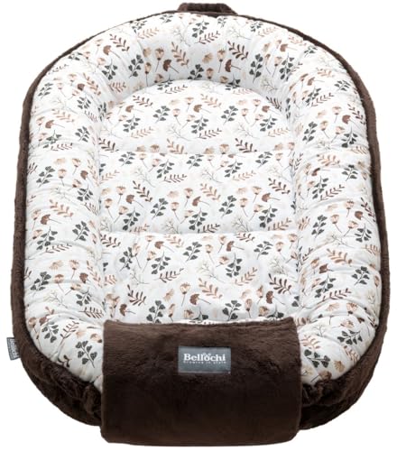 Chaise longue Bellochi Choco Arcadia pour éviter les chutes et maintenir bébé sur le dos