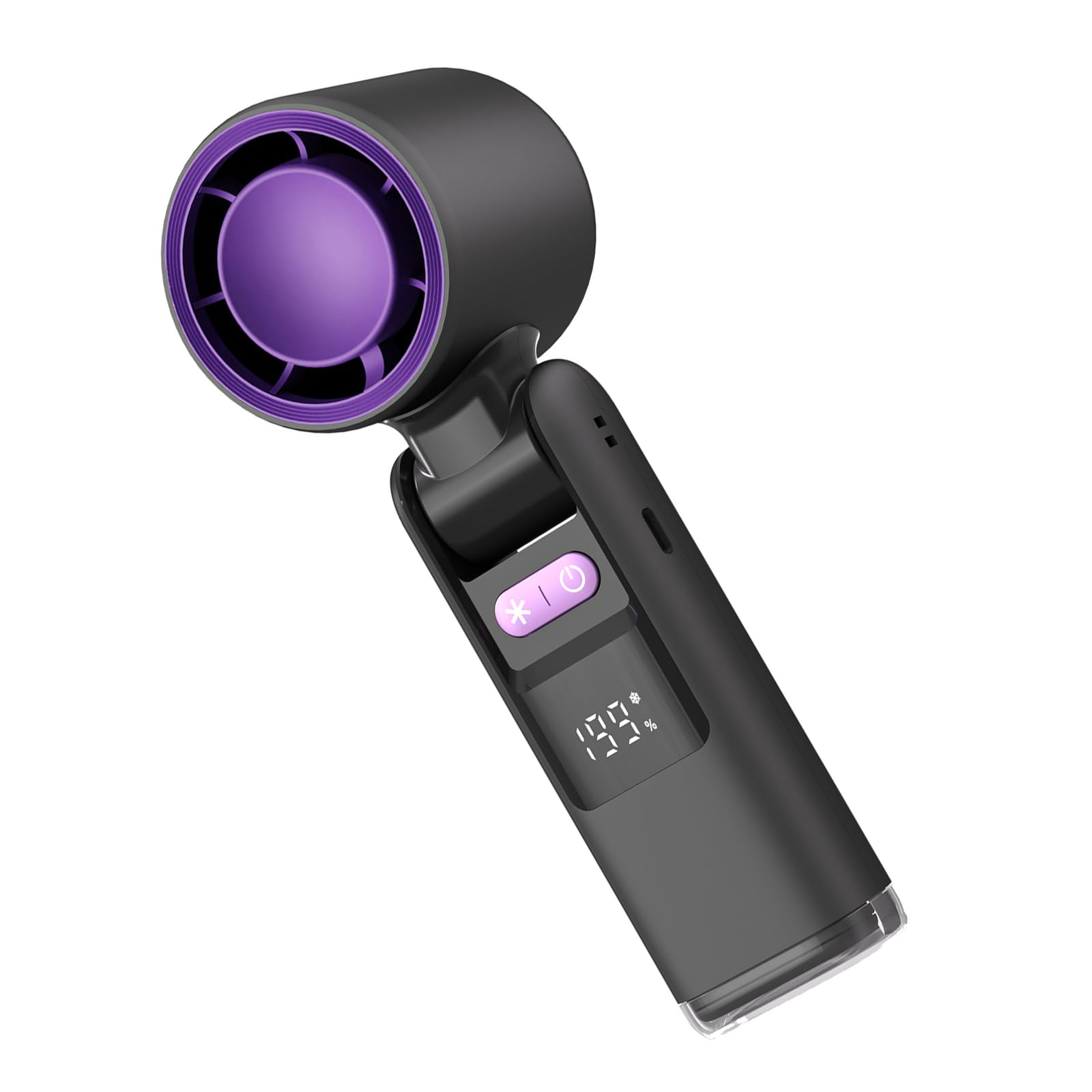 Uqezagpa Handheld Fan Rechargeable Air Blower 199 Speed Adjustable Cooling Fan 4000mah for Travel Outdoor Industrial Use Portable Cooling