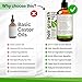 Organic Rosemary Oil For Hair Growth + Applicator with Castor, Argan, Coconut, Almond, Jojoba, Avocado, Vitamin E & Peppermint for Hair & Scalp Treatment, All Hair Types, Men & Women 2oz