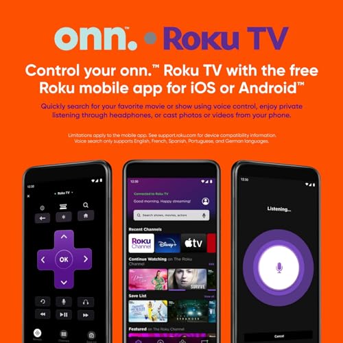 Onn 50-Inch Class 4K Ultra HD LED Smart TV HDR (2160p) Resolution, 60 Hz Refresh Rate, DLED Display, Wireless Streaming, 100012585 (Renewed) - Thumbnail 5