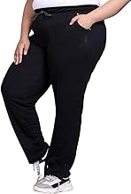 CUPID Women Regular Fit Cotton Track Pants,Comfortable Lower,Trouser,Sports Joggers,Night n Gym Wear Lounge Pant for Ladies