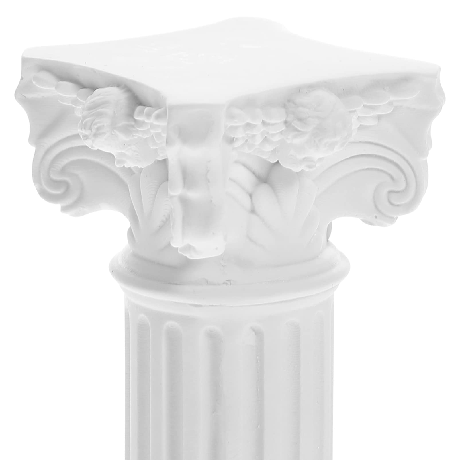 HOMSFOU Statua Greca David in Resina 5.31 Pollici Con Colonna Romana Decorazione Leggera Per Casa Ufficio Giardino Stabile E Facile Da Trasportare