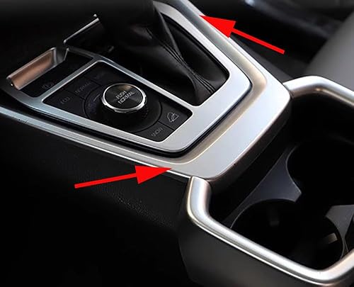 Miniatura 2 de Accesorios de automóvil aptos para Toyota RAV4 2019-2023 ABS (plata mate) consola central interior panel de control de engranajes cubierta lateral,
