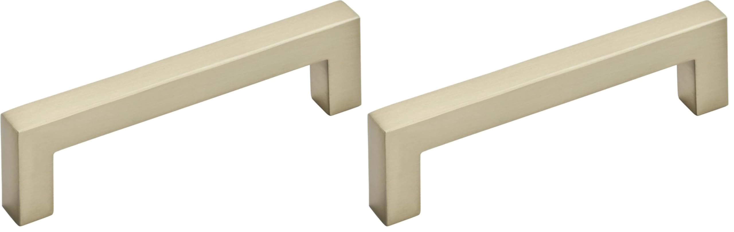 Amerock | Cabinet Pull | Golden Champagne | 3-3/4 inch (96 mm) Center to Center | Monument | 2 Pack | Drawer Pull | Drawer Handle | Cabinet Hardware