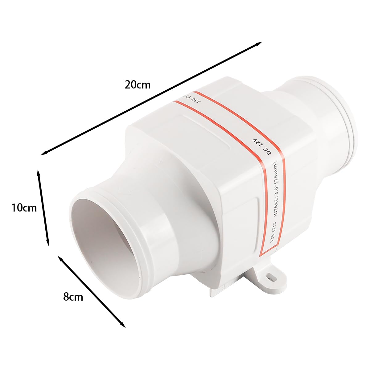 Ventilatore di Ventilazione modificato per Yacht RV Ventilatore di Ventilazione Silenzioso e Potente Attrezzatura per Ventola di sentina Marina DC Adatta per Yacht e Camper (12 V 76 mm)