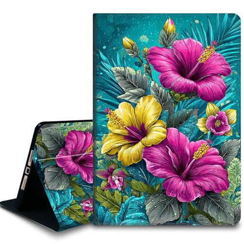 Bxgolkgd Funda para tablet Kindle Paperwhite de 6.8 pulgadas (11ª generación-2021) y Kindle Paperwhite Signature Edition, función de encendido y apagado automático, flor tropical