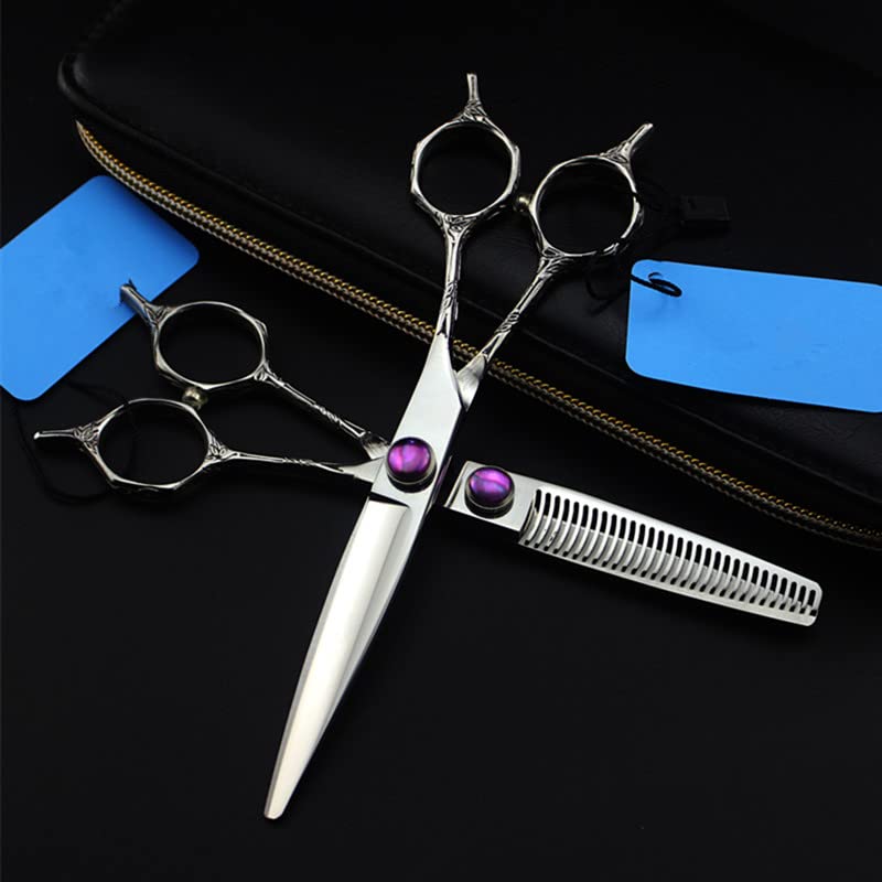 Ciseaux de coupe de cheveux de 6 pouces en acier japonais pour salon