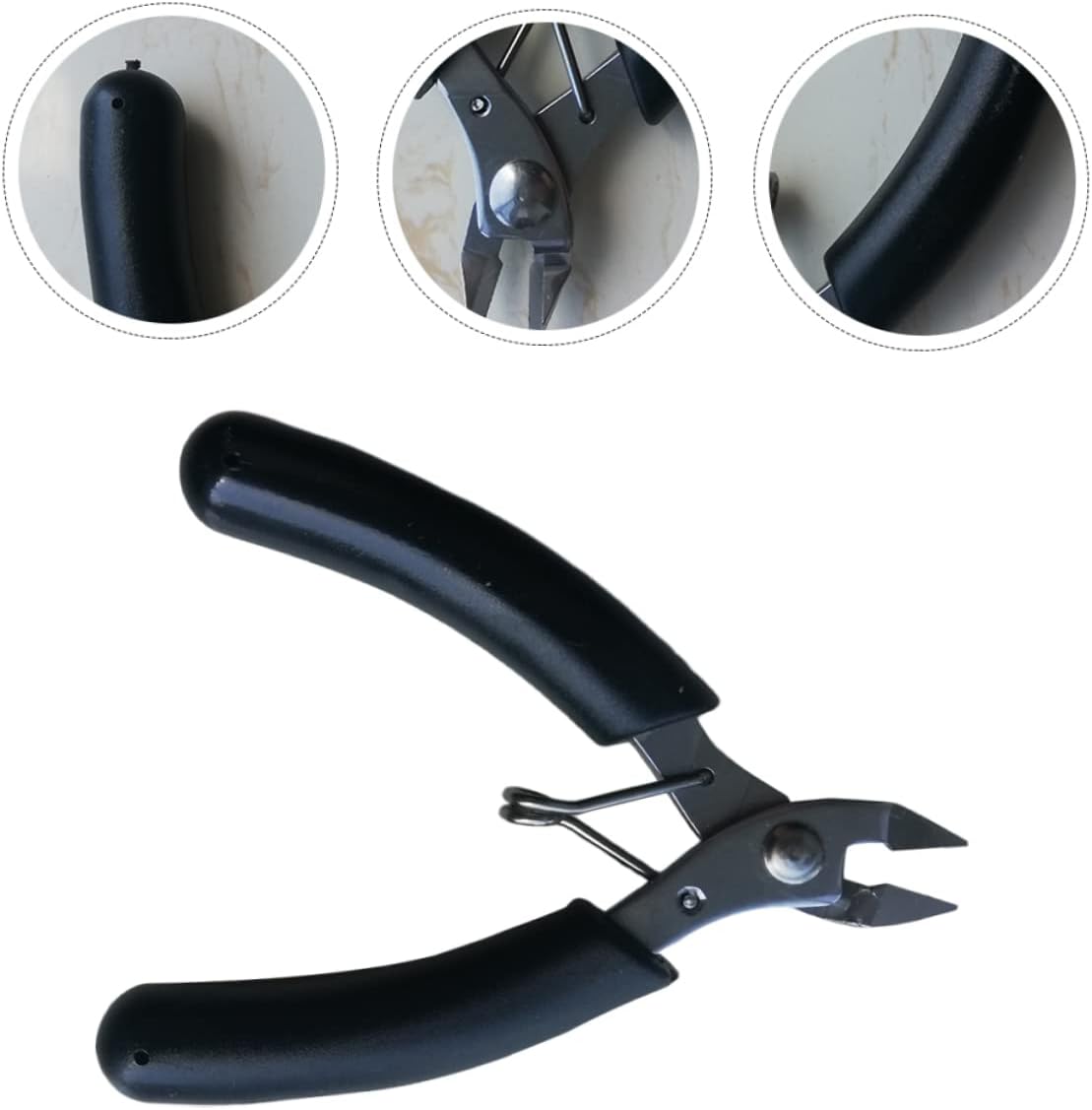 Lurrose 4pcs Wire Flush Cutter Tools for Racket Stringing Machine Comfortable Grip Cutting Pliers for Tennis Badminton Lightweight Design