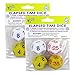 Koplow Elapsed Time Dice, Assorted Colors, 2 Pairs/Pack, 2 Packs (Kop18848-2)