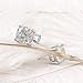 DovEggs 10K White Gold Post 2.2CTW 6MM G-H-I color Cushion Cut Moissanite Simulated Diamond Stud Earrings Sterling Silver Push Back