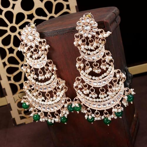 Image of Peora Traditional Indian Earrings Set Jewellery Gift for Women Girls