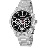 Seiko #SKS519 Men's Stainless Steel Black Dial Chronograph Analog Sports Watch by Seiko Watches