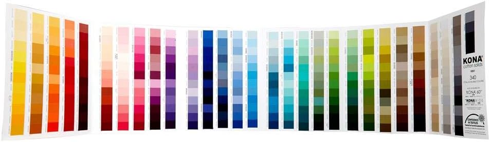 Robert Kaufman Kaufman Color Card Kona Cotton Solids Multi