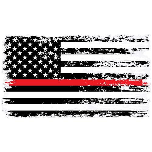 Image of Stickios Firefighter Sticker Thin Red Line - Made in USA